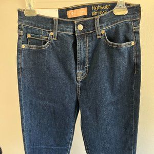 7 for all mankind high waist slim kick jeans